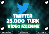 ⭐️[GARANTİLİ] 25.000 TWİTTER VİDEO İZLENME⭐️