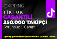 GARANTİLİ | 250000 TAKİPÇİ TİKTOK