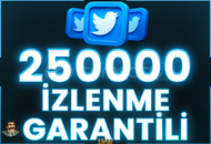⭐️ [GARANTİLİ] 250000 TWİTTER İZLENME ⭐