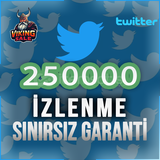⭐️ [GARANTİLİ] 250.000 TWİTTER İZLENME⭐