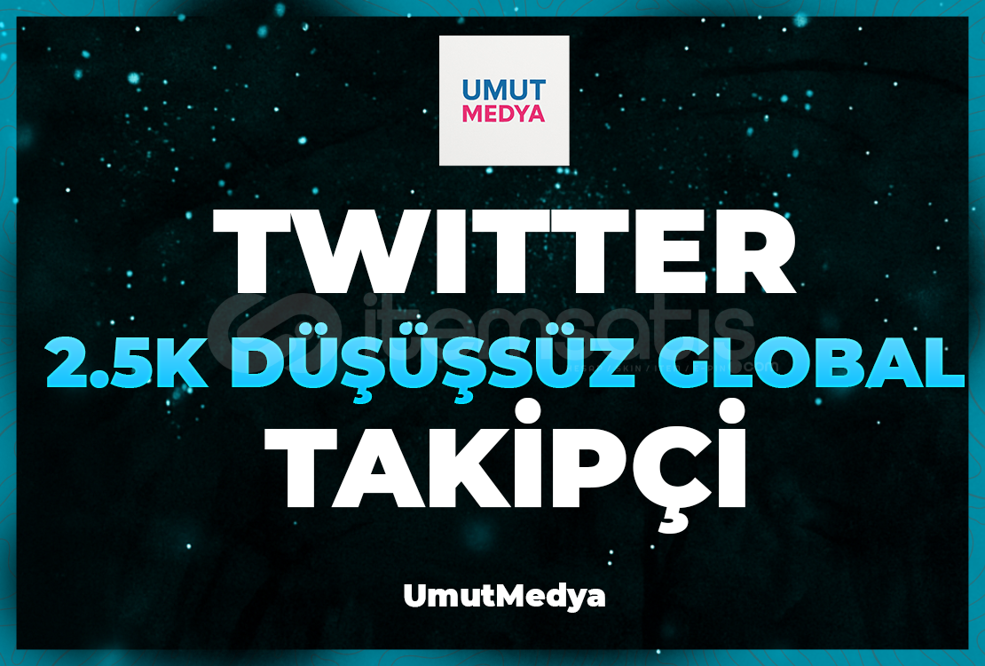 Garantili 2.5K Düşmeyen Twitter Global Takipçi! Garantili 2.5K Düşmeyen Twitter Global Takipçi!