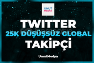 Garantili 25K Düşmeyen Twitter Global Takipçi!