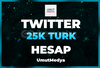 ⭐️ [Garantili] 25K Türk Twitter Hesabı! ⭐