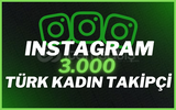 ⭐[GARANTİLİ] 3.000 TÜRK KADIN TAKİPÇİ⭐