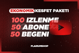 ⭐GARANTİLİ ⭐ YOUTUBE EKONOMİK KEŞFET PAKETİ