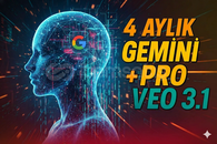 ✅ Garantili | 4 Ay Gemini Pro + Veo 3 