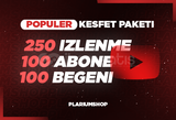 ⭐GARANTİLİ ⭐ YOUTUBE POPULER KEŞFET PAKETİ