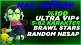 ⭐[GARANTİLİ] 5-82 KARAKTERLİ RANDOM BRAWL STARS