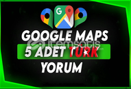 ⚜️GARANTİLİ⚜️ 5 ADET TÜRK GOOGLE MAPS YORUM