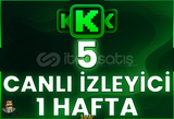 ⭐️ [GARANTİLİ] 5 CANLI YAYIN İZLENME 1 HAFTA ⭐