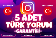 ⭐️ [GARANTİLİ] 5 İNSTAGRAM İSTEDİĞİNİZ YORUM ⭐