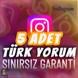 ⭐️ [GARANTİLİ] 5 İNSTAGRAM İSTEDİĞİNİZ YORUM ⭐