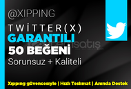 GARANTİLİ | 50 BEĞENİ TWİTTER | KALİTELİ