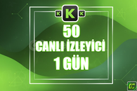 ⭐️ [GARANTİLİ] 50 CANLI YAYIN İZLENME 1 GÜN ⭐