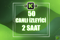 ⭐️ [GARANTİLİ] 50 CANLI YAYIN İZLENME 2 SAAT ⭐