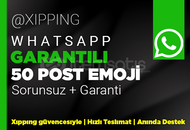 GARANTİLİ | 50 EMOJİ TEPKİ WHATSAPP