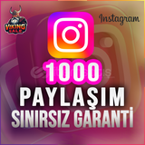 ⭐️ [GARANTİLİ] 1000 İNSTAGRAM PAYLAŞIM ⭐