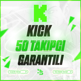 ⭐(GARANTİLİ) 50 KİCK TAKİPÇİ | KALİTELİ⭐