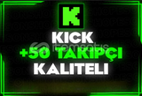 ⭐️[GARANTİLİ] 50 KİCK TAKİPÇİ | KALİTELİ⭐️