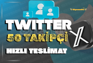 ⭐️[GARANTİLİ]⭐️ 50 Takipçi | Twitter (X) 