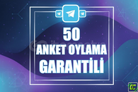 ⭐️ [GARANTİLİ] 50 TELEGRAM ANKET OYLAMA ⭐