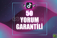 ⭐️ [GARANTİLİ] 50 TİKTOK YORUM ⭐