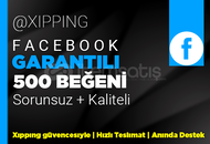 GARANTİLİ | 500 BEĞENİ FACEBOOK | KALİTELİ