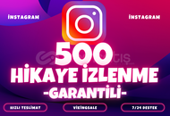 ⭐️ [GARANTİLİ] 500 İNSTAGRAM HİKAYE İZLENME ⭐