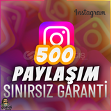 ⭐️[GARANTİLİ] 500 İNSTAGRAM PAYLAŞIM ⭐