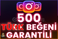 ⭐️ [GARANTİLİ] 500 İNSTAGRAM TÜRK BEĞENİ ⭐