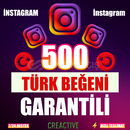⭐️ [GARANTİLİ] 500 İNSTAGRAM TÜRK BEĞENİ ⭐