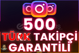 ⭐️ [GARANTİLİ] 500 İNSTAGRAM TÜRK TAKİPÇİ ⭐