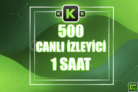 ⭐️ [GARANTİLİ] 500 KİCK CANLI YAYIN İZLENME ⭐