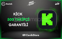 ⭐️[GARANTİLİ] 500 KICK TAKİPÇİ | KALİTELİ⭐️