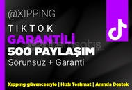GARANTİLİ | 500 PAYLAŞIM TİKTOK