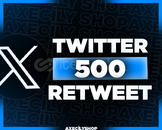 ⭐️[GARANTİLİ]⭐️ 500 Retweet | Twitter (X)