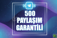 ⭐️ [GARANTİLİ] 500 TELEGRAM PAYLAŞIM ⭐