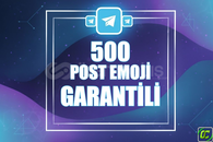 ⭐️ [GARANTİLİ] 500 TELEGRAM POST EMOJİ⭐