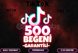 ⭐️ [GARANTİLİ] 500 TİKTOK BEĞENİ ⭐