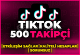 ⭐[GARANTİLİ] TİKTOK 500 GERÇEK TAKİPÇİ⭐