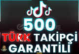 ⭐️ [GARANTİLİ] 500 TİKTOK TÜRK TAKİPÇİ ⭐