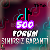 ⭐️ [GARANTİLİ] 500 TİKTOK YORUM ⭐