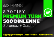GARANTİLİ | 500 TÜRK DİNLENME SPOTİFY