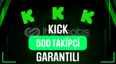 ⭐️[GARANTİLİ] 500 TÜRK KİCK TAKİPÇİ | KALİTELİ⭐️