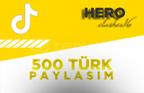 ⭐(GARANTİLİ) 500 TÜRK PAYLAŞIM TIKTOK⭐