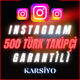 ⭐️GARANTİLİ⭐️ -500 TÜRK TAKİPÇİ- TELAFİLİ 