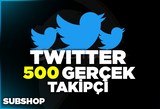 ⭐[GARANTİLİ] 500 Twitter Gerçek Takipçi