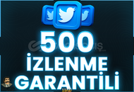 ⭐️ [GARANTİLİ] 500 TWİTTER İZLENME ⭐