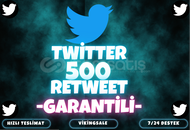 ⭐️[GARANTİLİ] 500 TWİTTER RETWEET⭐️
