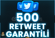 ⭐️ [GARANTİLİ] 500 TWİTTER RETWEET ⭐